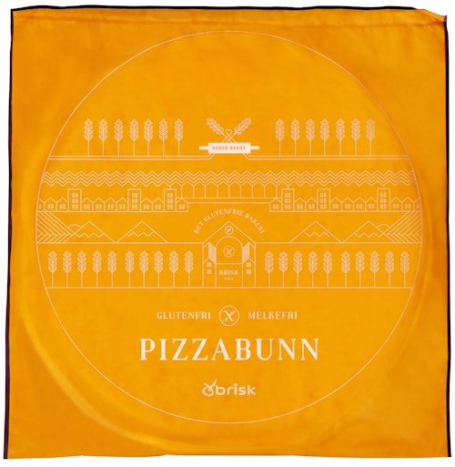 Bilde: © Brisk / Oda Brisk Glutenfri Pizzabunn Lettstekt